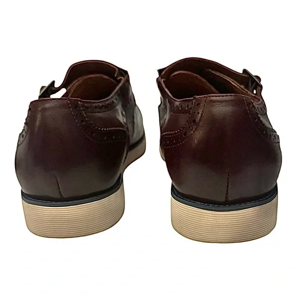 Marc Nolan Palmer Wingtip Oxford Burgundy Leather Casual Shoes Men’s Size 10 M